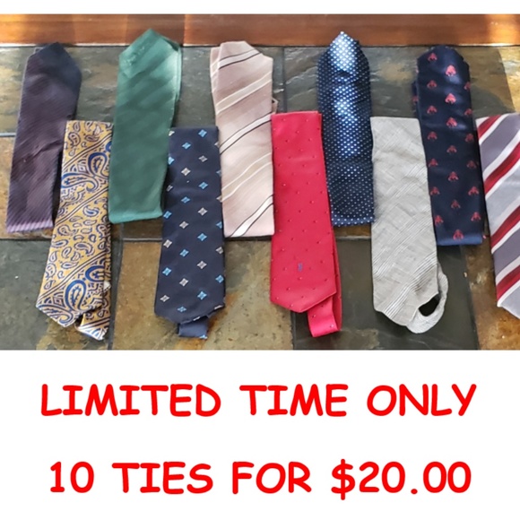 MIX  BRANDS Other - 💲💲💲💲💲 10 TIES ON SALE FOR LIMITED TIME ONLY